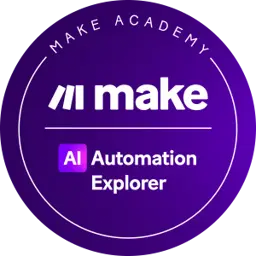Make AI Automation Explorer Certificate